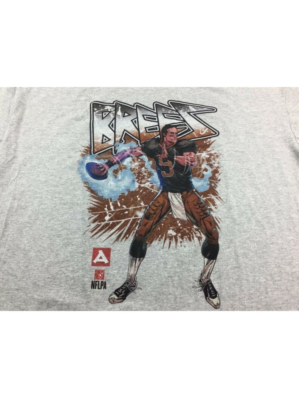 The Victory Drew Brees NFL Football Gray T-shirt Size XL Ex Large